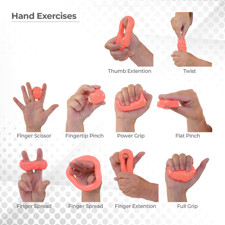 Sammons Preston Therapy Putty, Therapeutic Hand Exerciser, Theraputty for Finger and Hand Rehabilitation, Exercise Putty to Improve Hand Grip Strengt