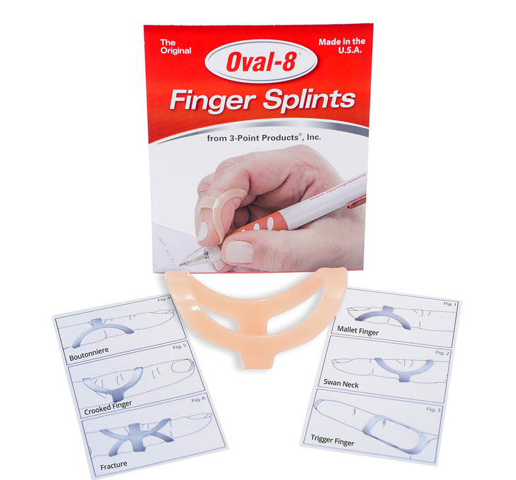3-Point Products Oval-8 Finger Splint Package of 1 (Size 11)