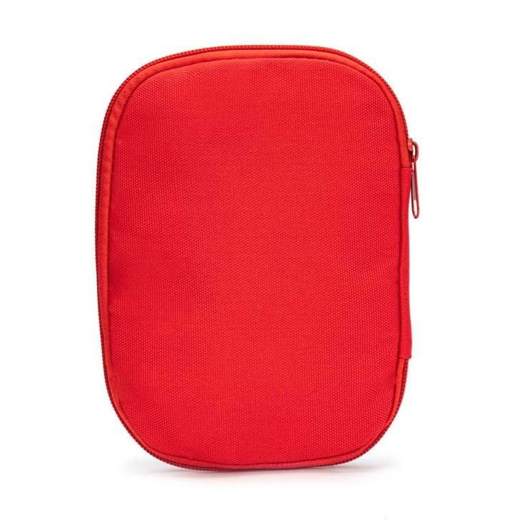 Jipemtra Red First Aid Bag Empty 1st Aid Bag Section Dividers Medical Travel Case Emergency First Responder Storage Compact Medicine Bag for Car Home