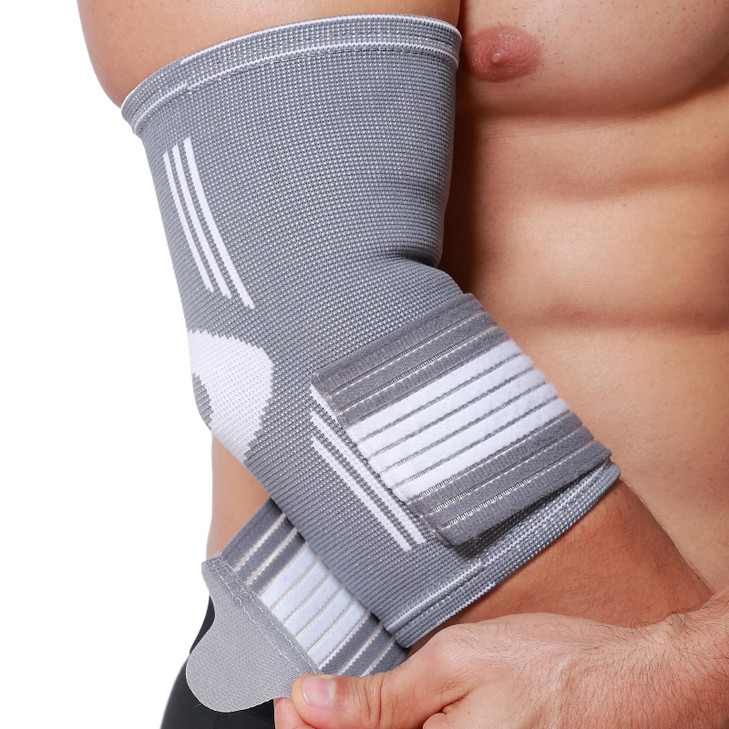 NeoTech Care Elbow Support Brace (Gray, Size M, 1 Unit)