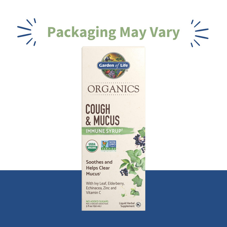 Garden of Life Organics Elderberry Zinc Immune Support for Adults and Kids 12 and Older, Organic Cough & Mucus Immune Syrup with Ivy Leaf, Vitamin C