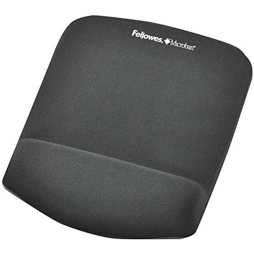 Fellowes PlushTouch Foam Mouse Pad Wrist Support with MICROBAN - Graphite (9252201)