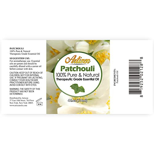 Artizen 4oz Oils - Patchouli Essential Oil - 4 Fluid Ounces