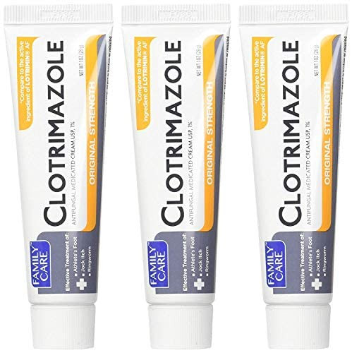 Family Care Clotrimazole Anti-Fungal Cream, 1% USP (3)