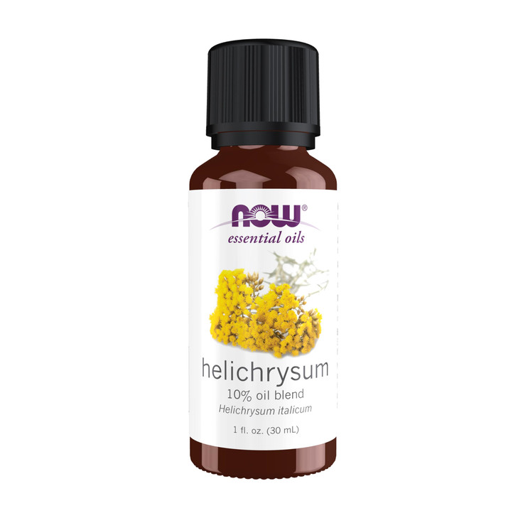 NOW Essential Oils, Helichrysum Oil Blend, Soothing Aromatherapy Scent, Steam Distilled, 100% Pure, Vegan, Child Resistant Cap, 1-Ounce