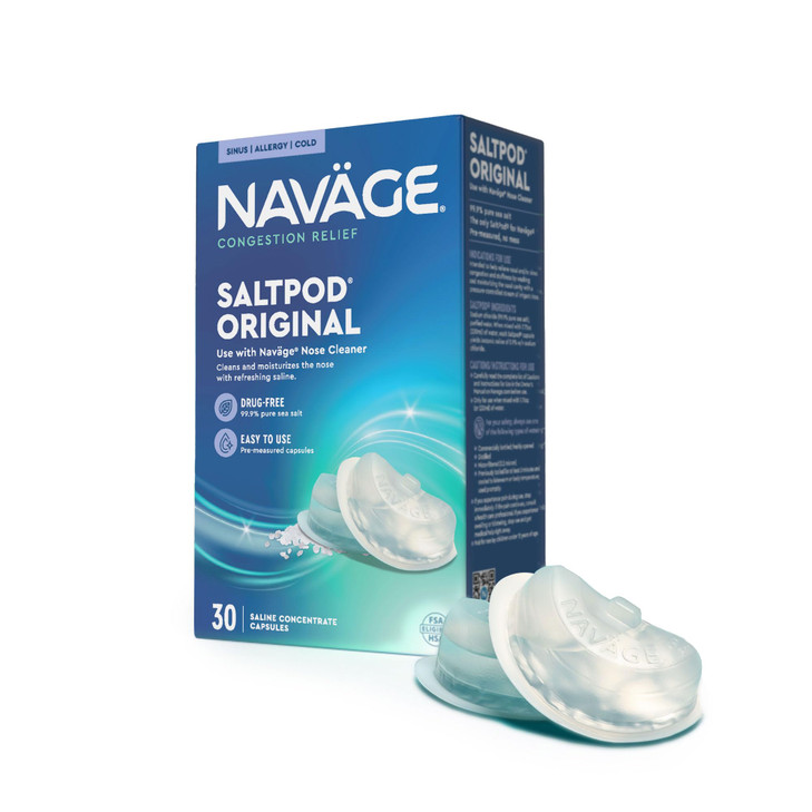 Navage Original SaltPod Bundle 30 Pack (30 SaltPods) Salt Pod Refills Only - Exclusively Designed Nasal Irrigation System - Sinus Rinse and Saline Po