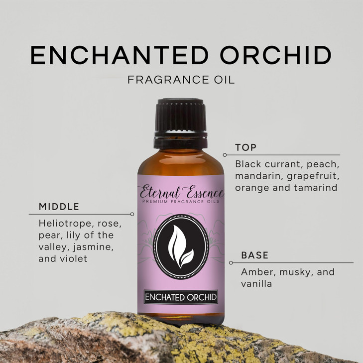 Eternal Essence Oils Enchanted Orchid 30ml Premium Fragrance Oil - for Candle, Soap Making, Aromatherapy, Diffusers, Home Care, & Humidifiers