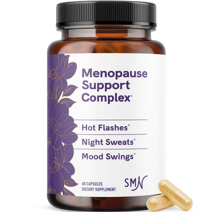 Menopause Supplements for Women Hot Flashes & Night Sweats | Hormone Balance, Menopause Relief for Women & Perimenopause Support | With Black Cohosh,