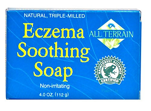 All Terrain Eczema Soothing Soap Bar, 4oz, To Cleanse & Calm Itchy, Irritated Eczema Skin