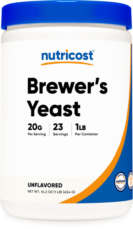 Nutricost Brewers Yeast Powder 1LB (16oz) - Non-GMO, Vegetarian Friendly
