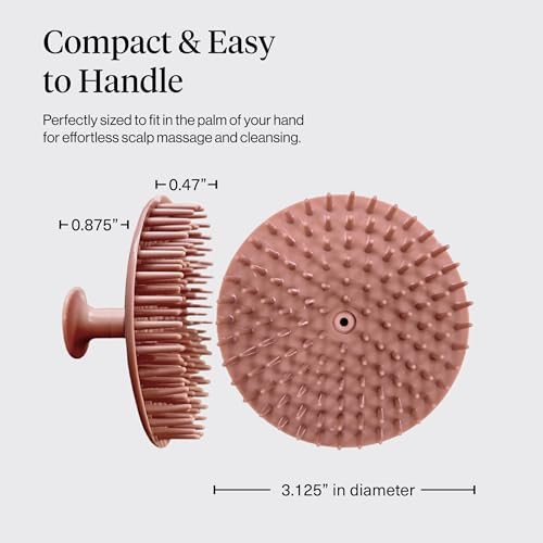 Kitsch Scalp Massager for Hair Care - Scalp Scrubber, Shampoo Brush & Exfoliator for All Hair Types - Relaxing & Exfoliating - Terracotta