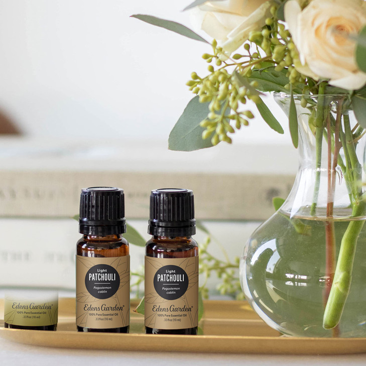 Edens Garden Patchoul- Light Essential Oil- 100% Pure Premium Grade, Undiluted, Natural, Therapeutic, Aromatherapy, The Best for Diffuser, Skin, Face