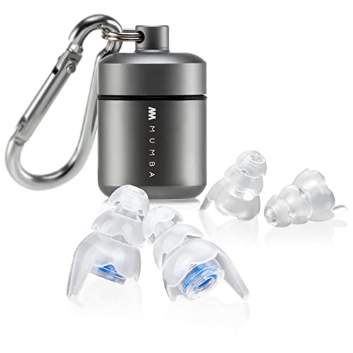 Mumba Musicians Ear Plugs, Upgraded High Fidelity Ear Plugs in Smaller Size, 25dB Concert Earplugs Reduce Noise for All Frequencies