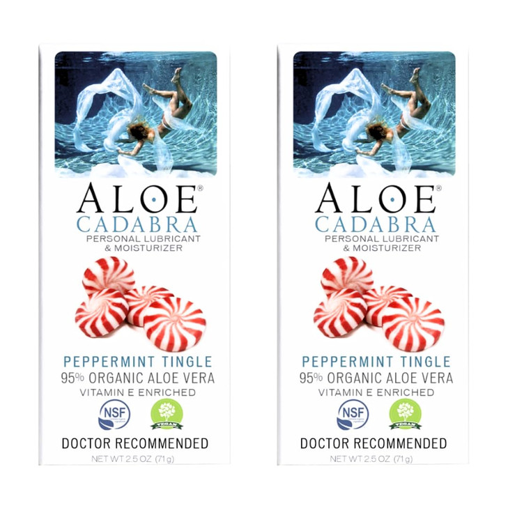 Aloe Cadabra Flavored Personal Lubricant and Vaginal Moisturizer, Organic Edible Aloe Lube for Men, Women and Couples, Non-Staining, pH Balanced, Toy