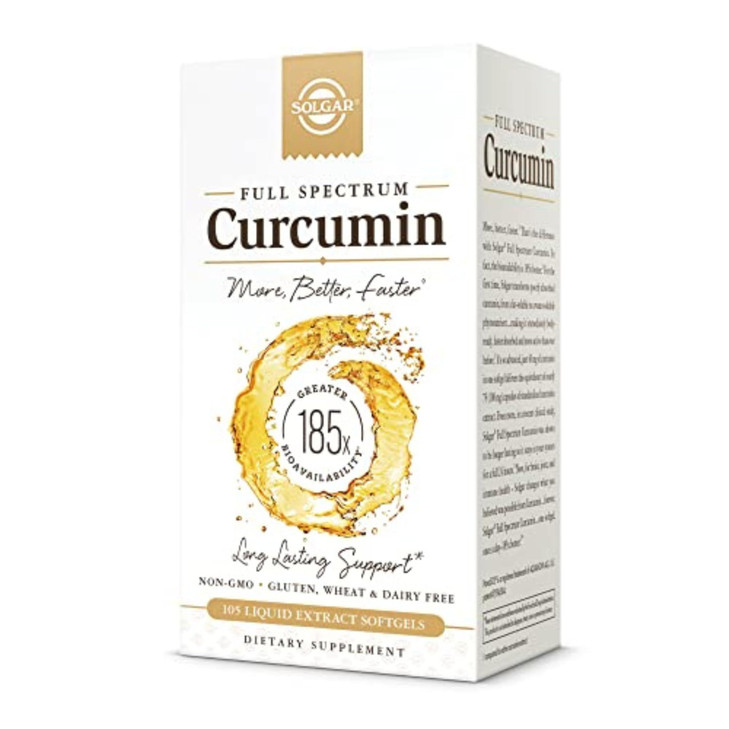Solgar Full Spectrum Curcumin - 105 LiCaps - Superior Absorption - Brain, Joint & Immune Health - Vegan, Gluten-Free, Non-GMO, Dairy Free - 105 Servi