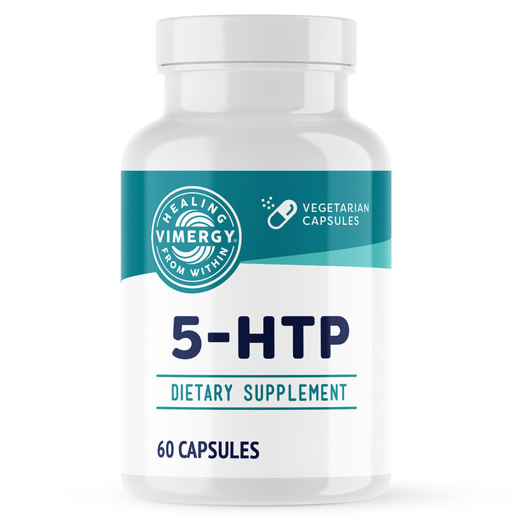Vimergy 5-HTP Capsules Clean Formula Supporting a Healthy Mood, Better Sleep and May Enhance Serotonin Levels.* Kosher and Vegan.  (60 ct.)