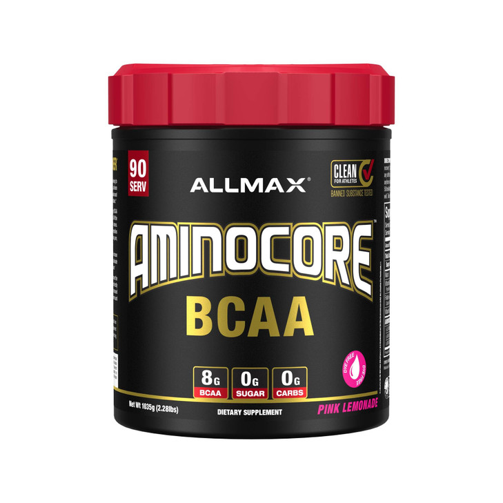 ALLMAX AMINOCORE BCAA Powder for Workout Muscle Recovery & Increased Endurance - Sugar Free, No Fillers 8.18 Grams Bcaas Amino Acids, B Vitamins for