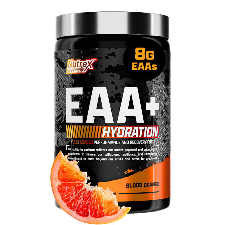 Nutrex Research EAA Hydration | EAAs + BCAAs Powder | Muscle Recovery, Strength, Muscle Building, Endurance | 8G Essential Amino Acids + Electrolytes