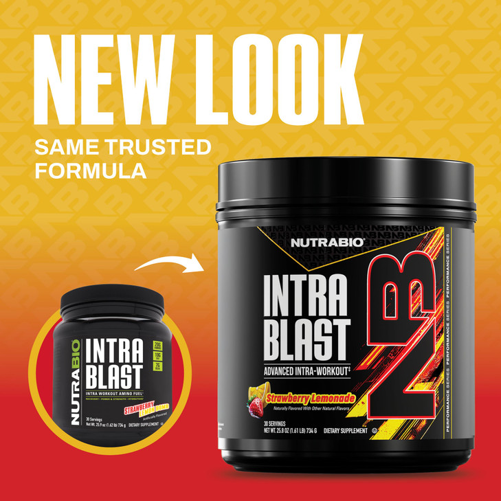 NutraBio Intra Blast Bcaa Powder Amino Acid Supplement, Electrolyte & Hydration Blend, Intra, Pre Workout & Muscle Recovery, 20g Eaa Amino Acids Powd