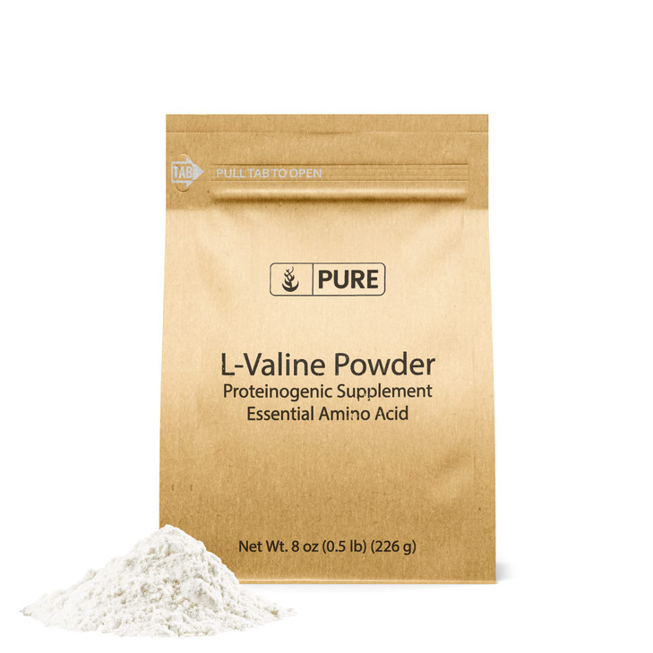 PURE ORIGINAL INGREDIENTS L-Valine (8 oz) Essential Amino Acid Supplement Powder