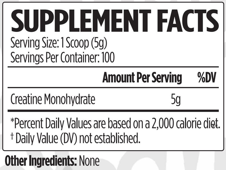VMI Sports Creatine Monohydrate Powder Muscle Mass  Strength  Size  Power | 5 Grams per Serving (100 Servings, Unflavored)