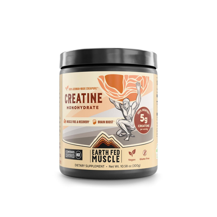 Earth Fed Muscle Transcend Creatine Monohydrate Powder  100% German Creapure Creatine for Women | Muscle Recovery & Building, Energy Production | Un