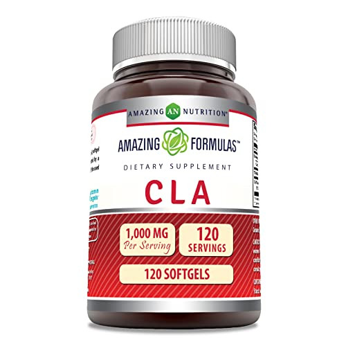 Amazing Formulas CLA Amino Acid Supplement | 1000 Mg per Serving | Softgels | Non-GMO | Gluten-Free | Made in USA (1 Pack, 240 Count)