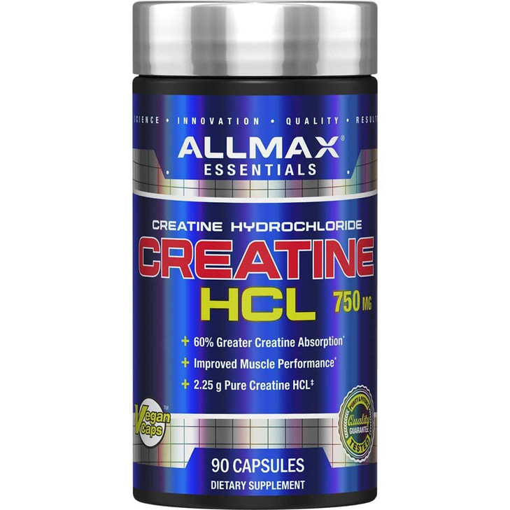 ALLMAX Essentials Creatine HCL, 750 mg, 90 Capsules