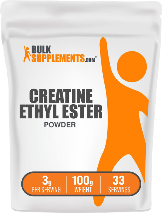 BulkSupplements.com Creatine Ethyl Ester HCl Powder - Creatine Supplement, Creatine Ethyl Ester Powder - Unflavored & Gluten Free, 3g per Serving, 10