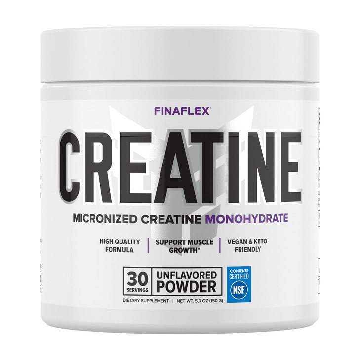 FINAFLEX Pure CREATINE, Unflavored - 5.3 oz - Promotes Muscular Strength, Size & Performance - 100% Pure, Micronized Creatine Monohydrate - NSF Certi