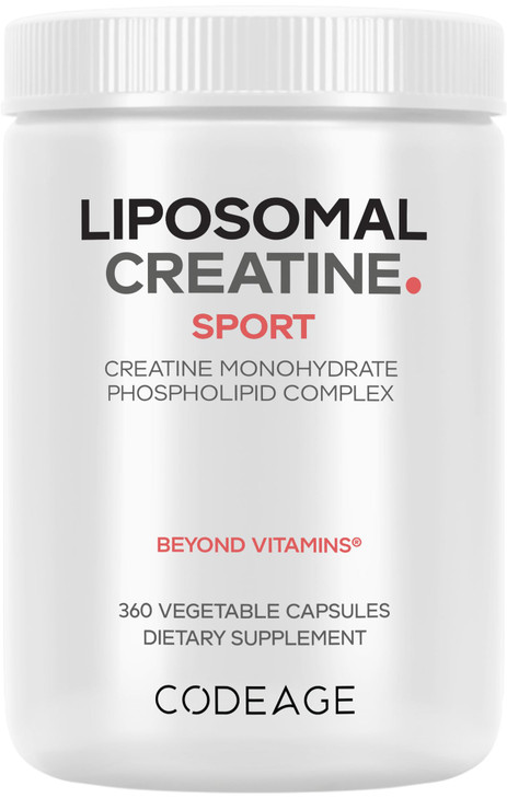 Codeage Liposomal Creatine Monohydrate Supplement, Pure Creatine 2500mg - 3 Months Supply, Micronized, Creatinine Muscles Sports Nutrition and Athlet