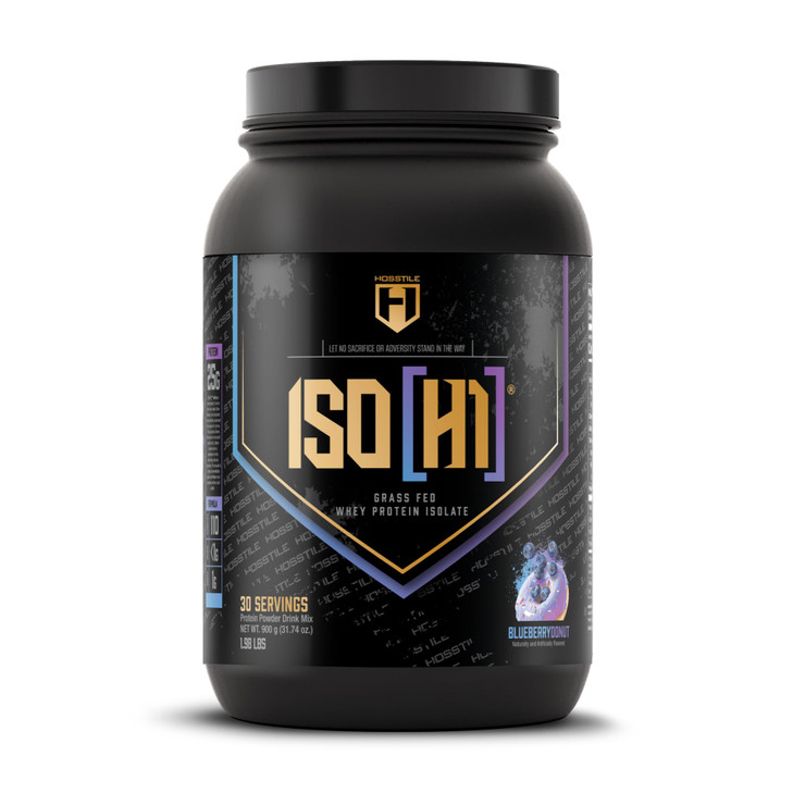 HOSSTILE ISO[H1] Grass Fed Whey Protein Isolate with Digestive Enzymes, Whey Protein Powder for Muscle Gain & Muscle Recovery, Post Workout Recovery
