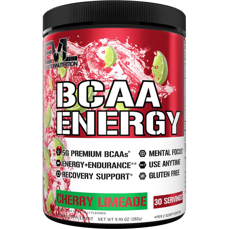 Evlution EVL BCAAs Amino Acids Powder - BCAA Energy Pre Workout Powder for Muscle Recovery Lean Growth and Endurance - Rehydrating Post Workout Recov