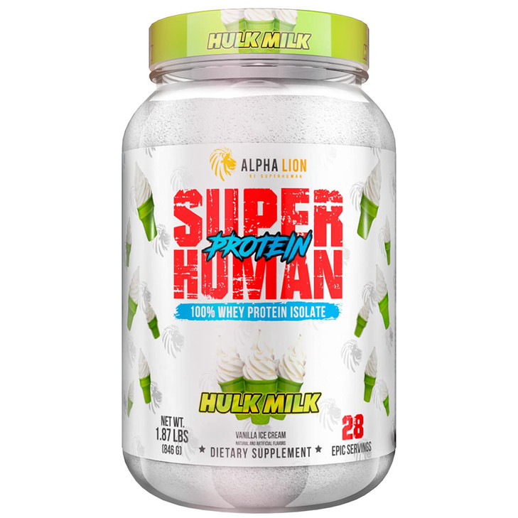 ALPHA LION Superhuman Whey Protein Powder, Great Tasting Pure Whey Protein Isolate, Low Carb, Low Sugar, No Bloat Post Workout, Muscle Recovery & Gro