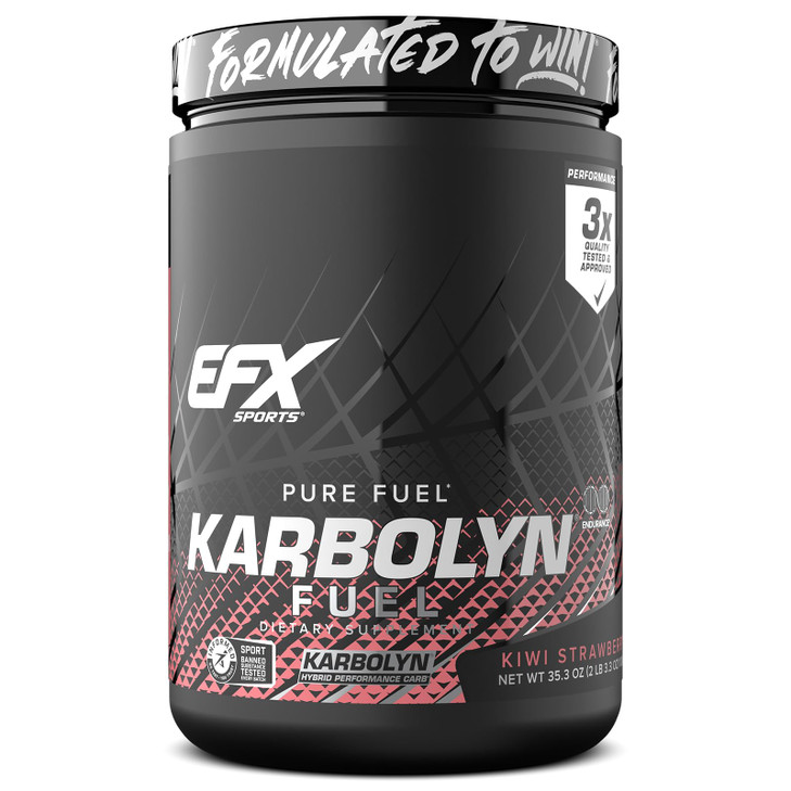 EFX Sports Karbolyn Fuel | Fast-Absorbing Carbohydrate Powder | Carb Load, Sustained Energy, Quick Recovery | Stimulant Free | 18 Servings (Kiwi Stra