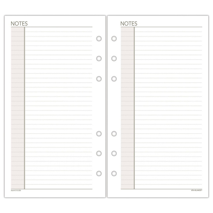 Day Runner Undated Planner Notes Refill, 3.75 x 6.75 Inches (013-200)