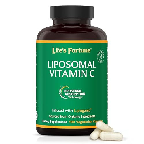 Life's Fortune Liposomal Vitamin C 2100 mg, Fast Acting Absorption, Higher Bioavailability Supporting Immune System, High Antioxidant Supplement Form