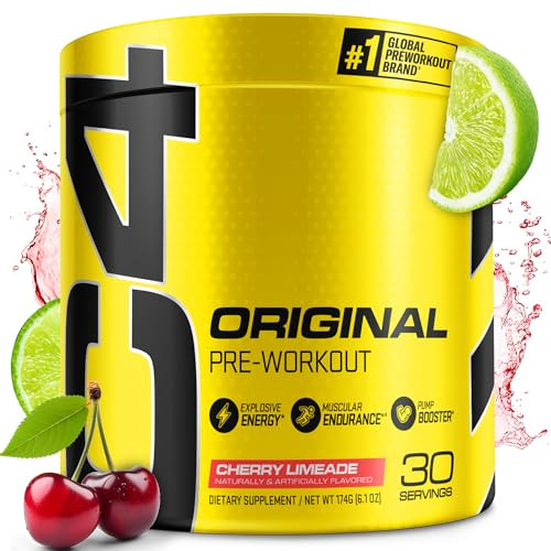 Cellucor C4 Original Pre Workout Powder Cherry Limeade | Vitamin C for Immune Support | Sugar Free Preworkout Energy for Men & Women | 150mg Caffeine