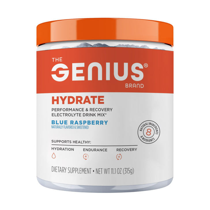 The Genius Brand Genius Hydrate - Electrolyte Supplement for Daily Hydration - Coconut Water - Sugar-Free - 8 Essential Minerals & Nutrients - Non-GM