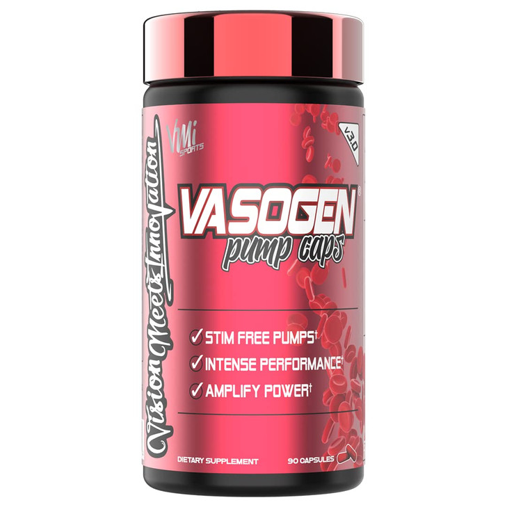 VMI Sports | Vasogen Ultra Nitric Oxide Booster | Stim Free Pre Workout for Strength, Endurance & Muscle Building | Vasodilator and Nitric Oxide Supp