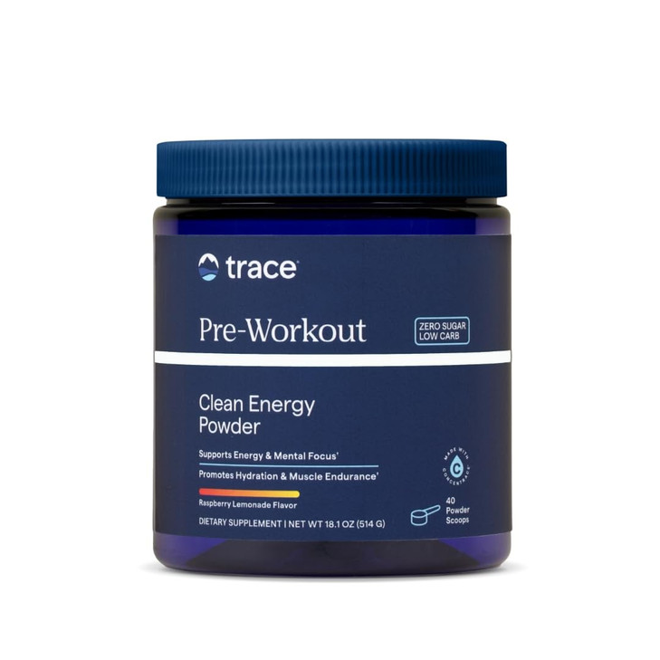 Trace Minerals Pre-Workout - Endurance Supplement for Athletes - Supports Muscle Recovery & Stamina - Hydration Mix - Blood Flow & Immune Support - R