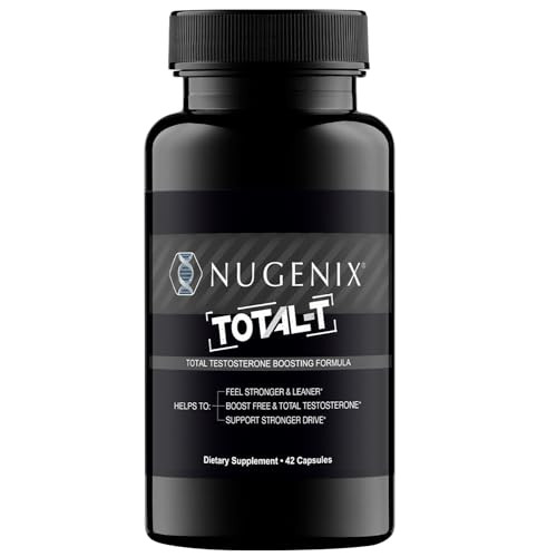 Nugenix Total-T, Free and Total Testosterone Booster Supplement for Men, 42 Count