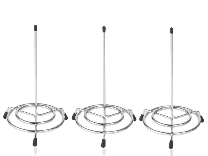 1InTheOffice Wire Receipt Spindle,Chrome Receipt Holder, 3 Pack (Chrome)