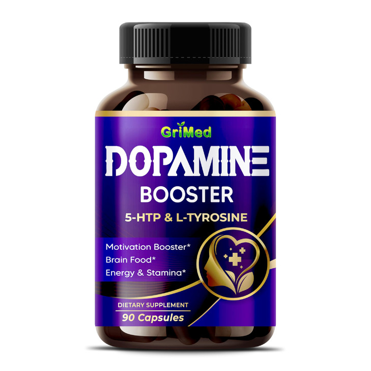 5-HTP L-Tyrosine with Magnesium + L-Theanine - 14,285mg Energy, Stamina, Motivation Booster (90 Count (Pack of 1))