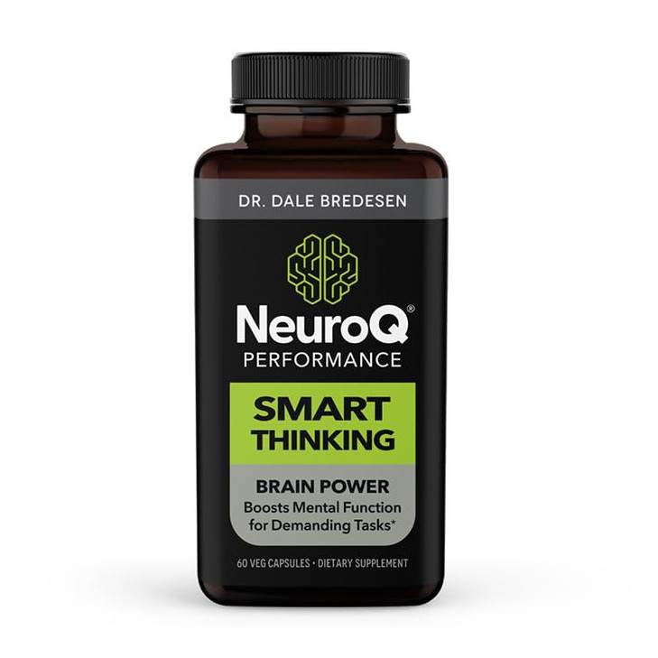 LifeSeasons NeuroQ - Smart Thinking Supplement Pills - Brain Power + Mental Focus Booster - Memory & Attention - Bacognize Bacopa, Cognizin Citicolin
