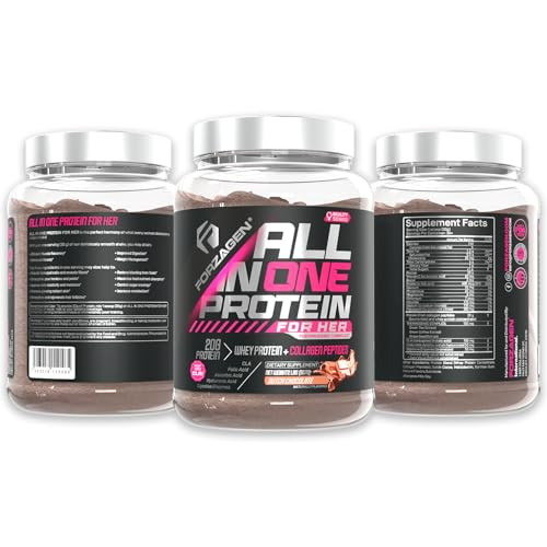 Forzagen All in One Protein for Her | Womens Protein Powder with Multi Collagen Peptides | Hydrolyzed Collagen Supplement, Gut Health, Great for Pre