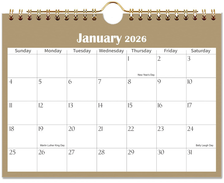 Mini Calendar 2026, 2026-2027 Mini Wall Calendar Run from January 2026 to June 2027, 6.4'' x 8.5'', Small Calendar for Desk, Kitchen, RVs, Bulletin B