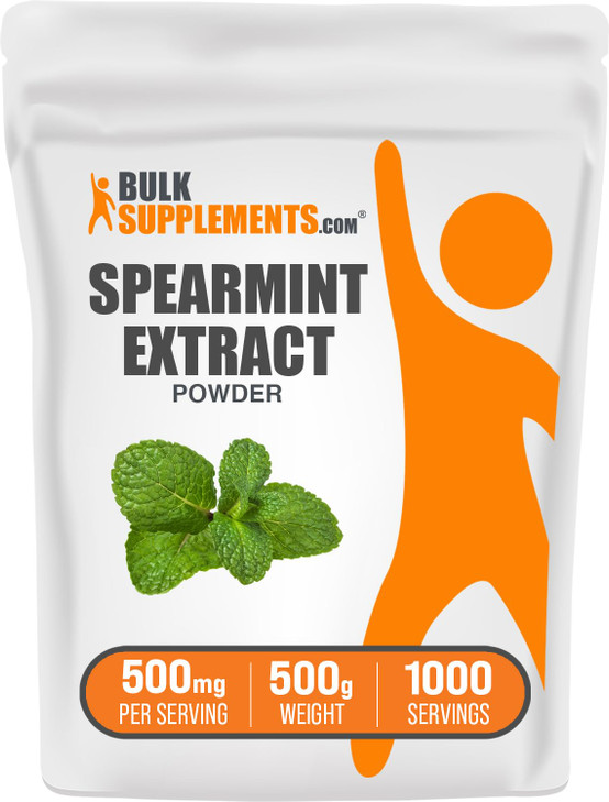 BulkSupplements.com Spearmint Extract Powder - Food-Grade Spearmint Powder, Herbal Supplement - Vegan & Gluten Free, 500mg per Serving, 250g (8.8 oz)