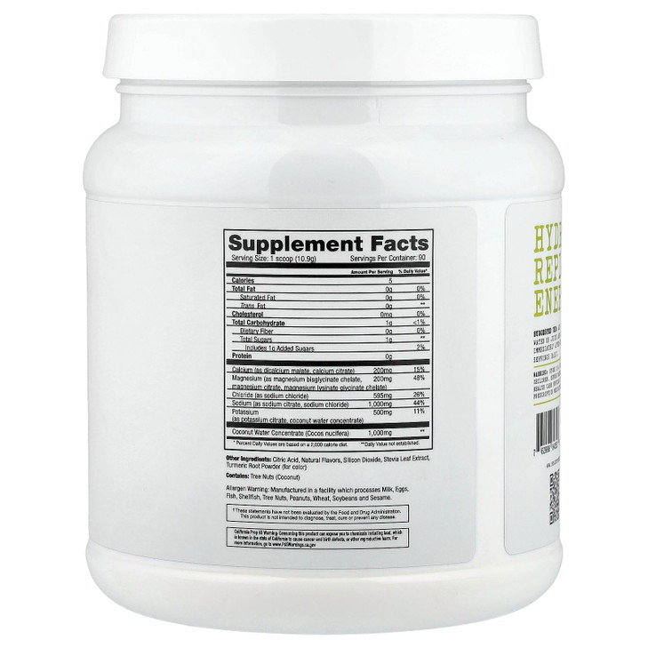 Project #1 Electrolyte Drink Mix - Lemon Lime Flavor - Enhanced Hydration with Potassium & Coconut Water - Low Calorie, High Performance Electrolyte