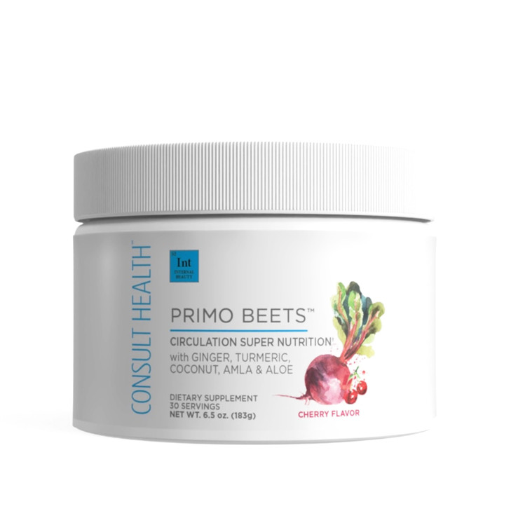 Consult Health Primo Beets Beet Root Powder, Nitric Oxide Supplements for Men & Women, Supports Circulation & Healthy Energy Levels, Drink Mix, Ginge